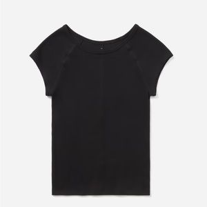 Everlane Pima Microrib Cap Sleeve Tee
